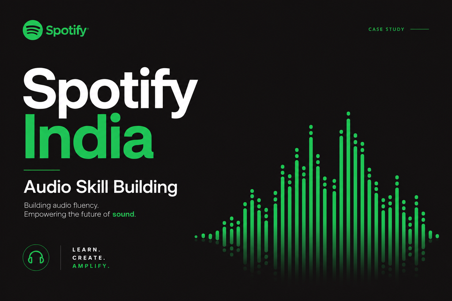 Spotify India Audio Skill Building case study cover
