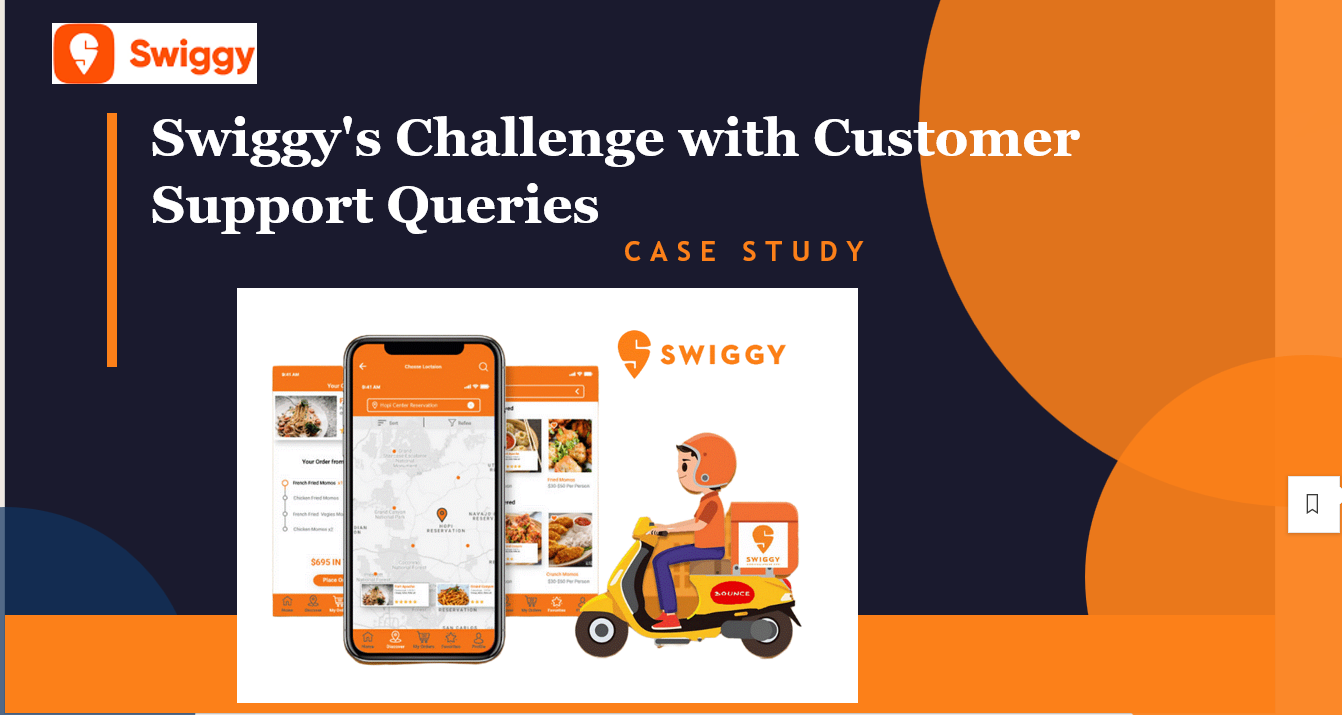 Swiggy case study cover — Swiggy's Challenge with Customer Support Queries